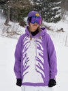 Snowall Unisex Mountain Top Damen-Hoodie, wasserabweisend