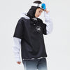 Northfeel Moonlight Damen-Schneehoodie, reflektierend, schwarz/weiß, wasserdicht