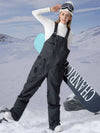 PowderQueen Damen-Schneeabenteuer-Latzhose aus Denim