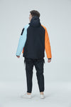 Arctic Queen Herren-Schneeanzüge mit Farbblock-Design und Divided Sky