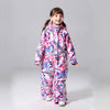 Mädchen Einteiler Neuer Stil Modischer Skianzug Winter Jumpsuit Schneeanzug.