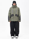 Chillform Herren-Schneeanzug mit reflektierendem Tarnmuster – Glow Trail Jacke mit Baggy-Schneehose (Set)