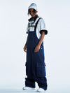 RenChill Mountain Beast Denim Baggy Snow Bibs für Herren