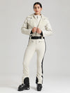 Glacier Vogue Ski-Overall für Damen & Kunstlederjacke mit Fleecekragen
