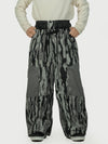 Wild Motion Herren-Schneehose mit mehreren Taschen, reflektierendem Farbblock-Design und extraweitem Sitz