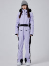 Alpine Eleganz Skioverall für Damen mit Kunstpelz
