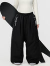 Hyper Flux Damen-Skihose mit seitlichem Reißverschluss und Graffiti-Einsatz, extra weit geschnitten, Freestyle-Schneehose