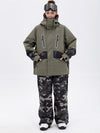 Chillform Damen-Schneeanzug mit reflektierendem Tarnmuster – Glow Trail Jacke mit Baggy-Schneehose (Set)