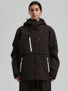 Gsou Snow Damen-Winterjacke, strapazierfähig, Mountain Pro, Funktions-Cargo-Schneejacke
