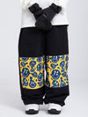 Damen Allwetter-Schneehose mit reflektierendem, stylischem Grafikmuster