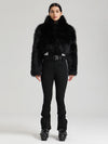 Glacier Vogue Ski-Overall für Damen & Delish Jacke aus flauschigem Kunstpelz