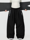 Hyper Flux Damen-Skihose mit seitlichem Reißverschluss und Graffiti-Einsatz, extra weit geschnitten, Freestyle-Schneehose
