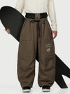 Camden Punk Rivet Street Utility Cargo-Schneehose für Herren – Baggy Freestyle Passform