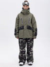 Chillform Damen-Schneeanzug mit reflektierendem Tarnmuster – Glow Trail Jacke mit Baggy-Schneehose (Set)