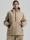 Gsou Snow Damen-Snowboardjacke im urbanen Stil, Pullover-Anorak, Snowboardjacke