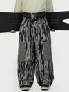 Wild Motion Herren-Schneehose mit mehreren Taschen, reflektierendem Farbblock-Design und extraweitem Sitz