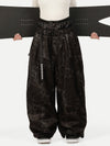 Urban Vibe Damen-Arbeitskleidungs-inspirierte, nietenverzierte, weite OG Baggy Schneehose