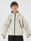 Jungen Schneejacke mit Hasenohren, wasserdicht, wärmend, mit Kapuze, wasserdicht, Thermo-Schneejacke