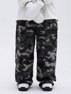 Damen-Skihose mit doppeltem Knie, Mountain Freestyle Baggy Camo