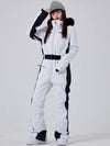 Alpine Eleganz Skioverall für Damen mit Kunstpelz