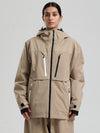 Gsou Snow Damen-Winterjacke, strapazierfähig, Mountain Pro, Funktions-Cargo-Schneejacke