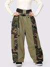 Wild Motion Damen-Schneehose mit reflektierendem Farbblock-Design und extra weitem Schnitt