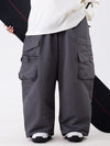 Wild Soul Steeze ParkRider Herren-Skihose mit mehreren Taschen, Utility-Schneehose, Baggy-Schneehose