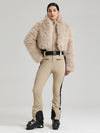 Glacier Vogue Ski-Overall für Damen & Delish Jacke aus flauschigem Kunstpelz