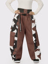Wild Motion Damen-Schneehose mit reflektierendem Farbblock-Design und extra weitem Schnitt