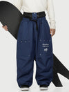 Camden Punk Rivet Street Utility Cargo-Schneehose für Herren – Baggy Freestyle Passform