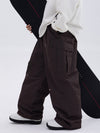Herren-Skihose mit doppeltem Knieausschnitt, Mountain Freestyle, Baggy-Camo-Muster
