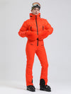 Alpine Luxe Daunen-Overall für Damen, Fleecegefüttert, Winter-Glamour-Ski-Overall