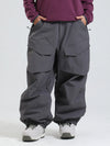 Gsou Snow Urban Slope Damen-Schneehose mit Knieflex-Cargotaschen und weitem Bein