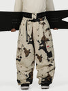 Funktionelle Herren-Streetwear-Cargohose mit Gürtel und mehreren Taschen, Baggy-Schneehose