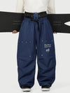 Camden Punk Rivet Street Utility Cargo-Schneehose für Herren – Baggy Freestyle Passform