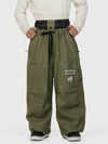 Camden Punk Rivet Street Utility Cargo-Schneehose für Herren – Baggy Freestyle Passform