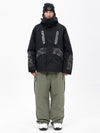 Chillform Herren-Schneeanzug mit reflektierendem Tarnmuster – Glow Trail Jacke mit Baggy-Schneehose (Set)