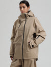 Gsou Snow Terrain Flow FlexZip Hybrid Cargo Snowboardjacke für Damen