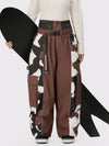 Wild Motion Damen-Schneehose mit reflektierendem Farbblock-Design und extra weitem Schnitt