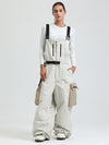 Gsou Snow Alpine Freestyle Extra-Baggy Damen-Skihose mit Trägern
