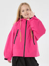 Mädchen Schneejacke mit Hasenohren, wasserdicht, wärmend, mit Kapuze, wasserdicht, Thermo-Schneejacke
