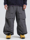 Gsou Snow Urban Slope Herren-Schneehose mit Knieflex-Funktion, Cargotaschen und Baggy-Schneehose