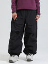 Gsou Snow Urban Slope Damen-Schneehose mit Knieflex-Cargotaschen und weitem Bein