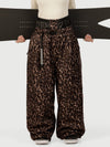 Urban Vibe Damen-Arbeitskleidungs-inspirierte, nietenverzierte, weite OG Baggy Schneehose