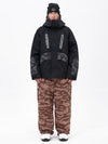 Chillform Herren-Schneeanzug mit reflektierendem Tarnmuster – Glow Trail Jacke mit Baggy-Schneehose (Set)