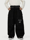 Camden Punk Rivet Street Utility Cargo-Schneehose für Herren – Baggy Freestyle Passform