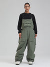 Damen-SnowMaster-Latzhose mit Isolierung und lockerem Schnitt