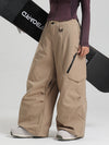 Gsou Snow Damen Strapazierfähige Urban Vibe All Function Baggy Schneehose