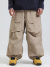 Gsou Snow Urban Slope Herren-Schneehose mit Knieflex-Funktion, Cargotaschen und Baggy-Schneehose