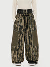 Wild Motion Damen-Schneehose mit mehreren Taschen, reflektierendem Farbblock-Design und extraweitem Sitz